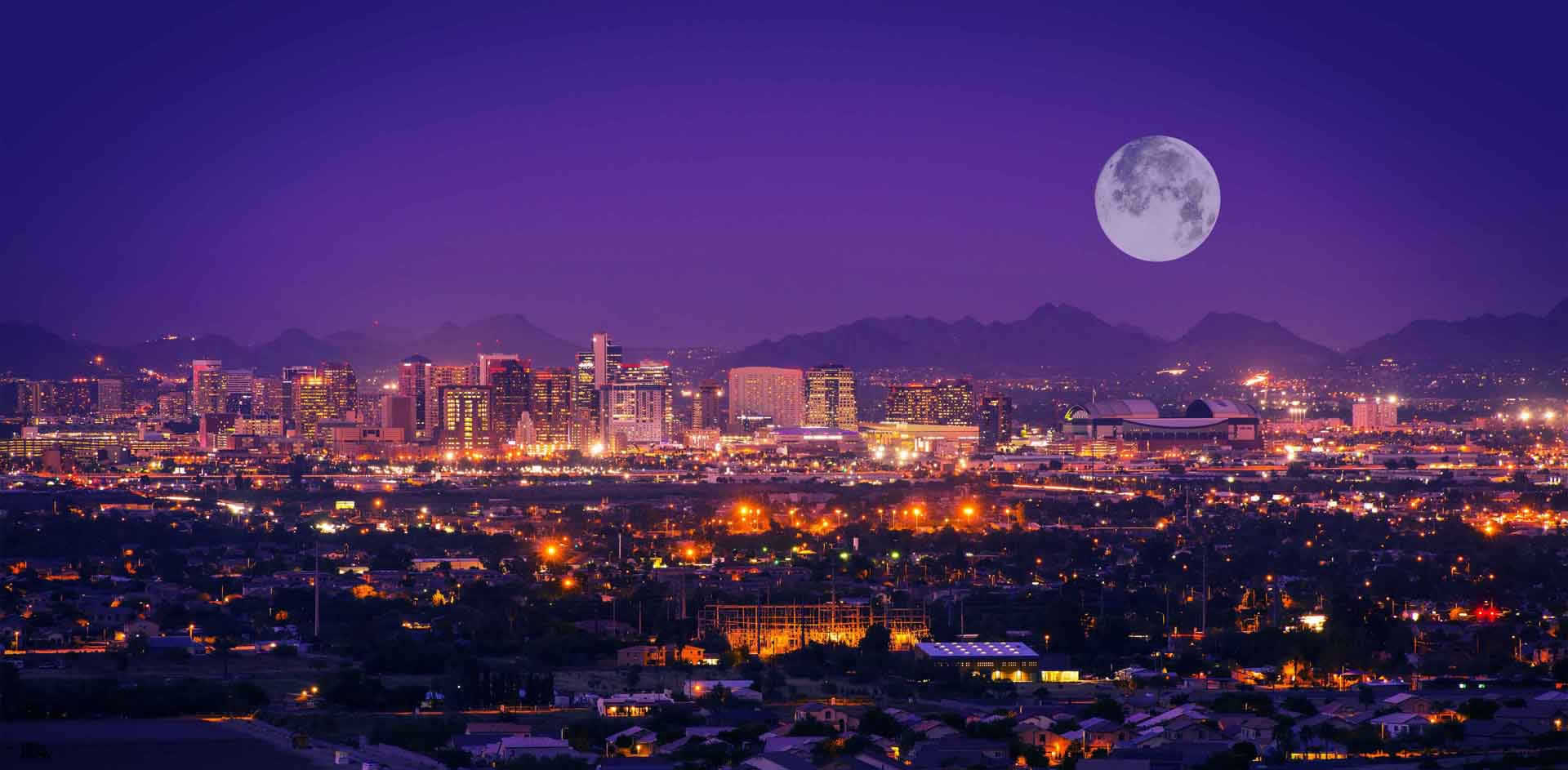 phoenix arizona at night